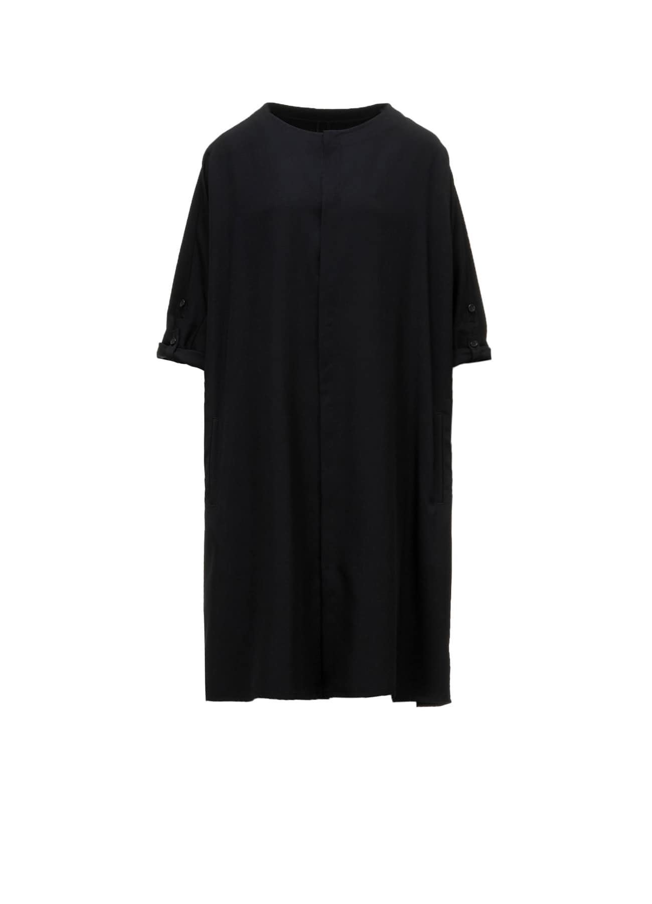 GABARDINE ROUND NECK DRESS