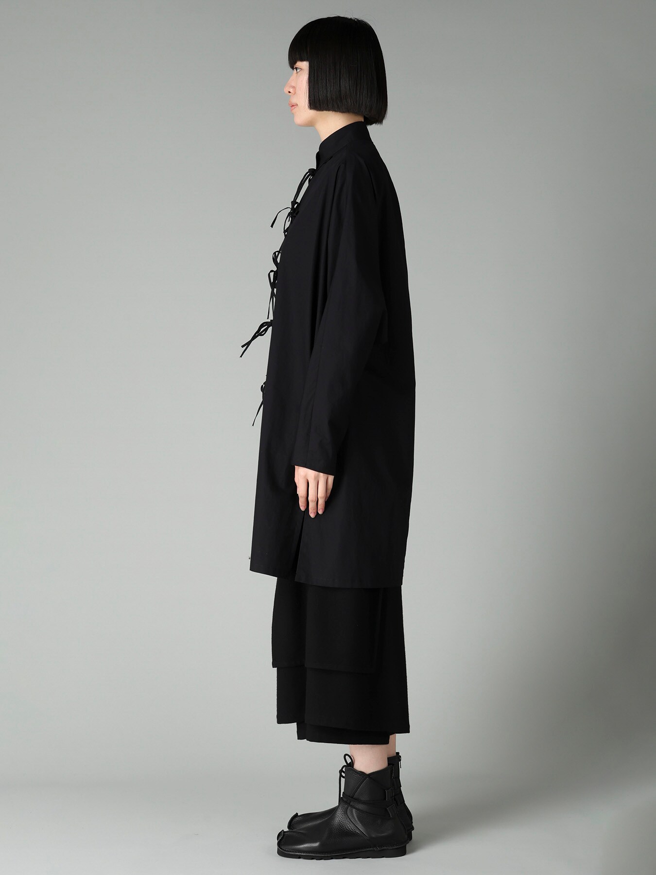 BROAD RIBBON DETAIL LONG DRESS