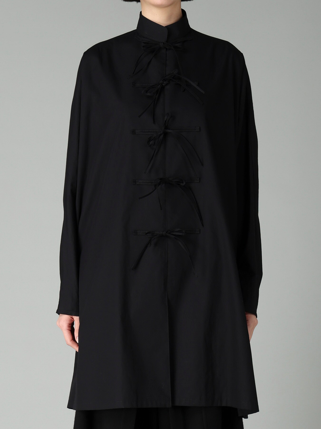 BROAD RIBBON DETAIL LONG DRESS