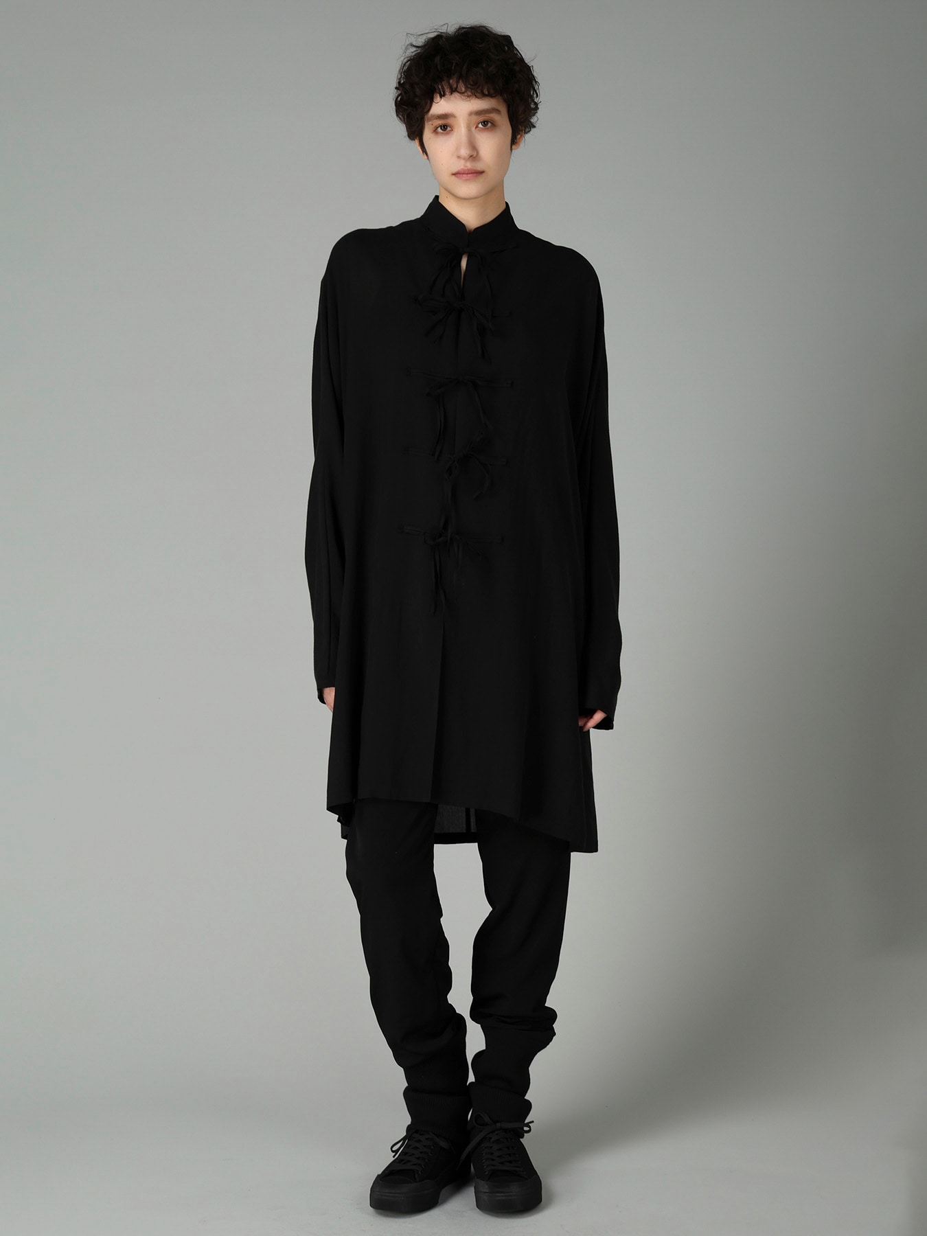 FIBRIL Cu RIBBON DETAIL LONG DRESS