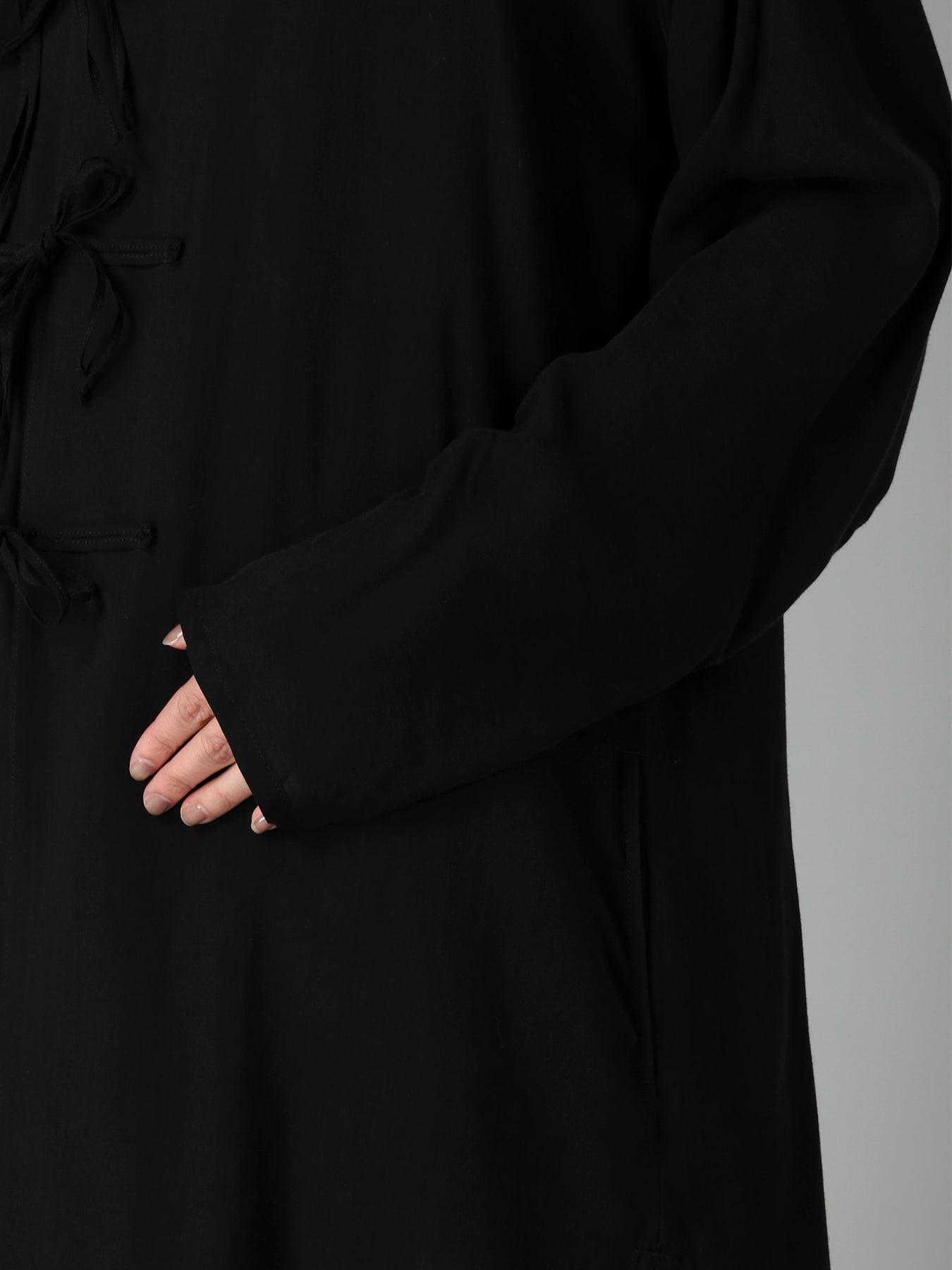 FIBRIL Cu RIBBON DETAIL LONG DRESS