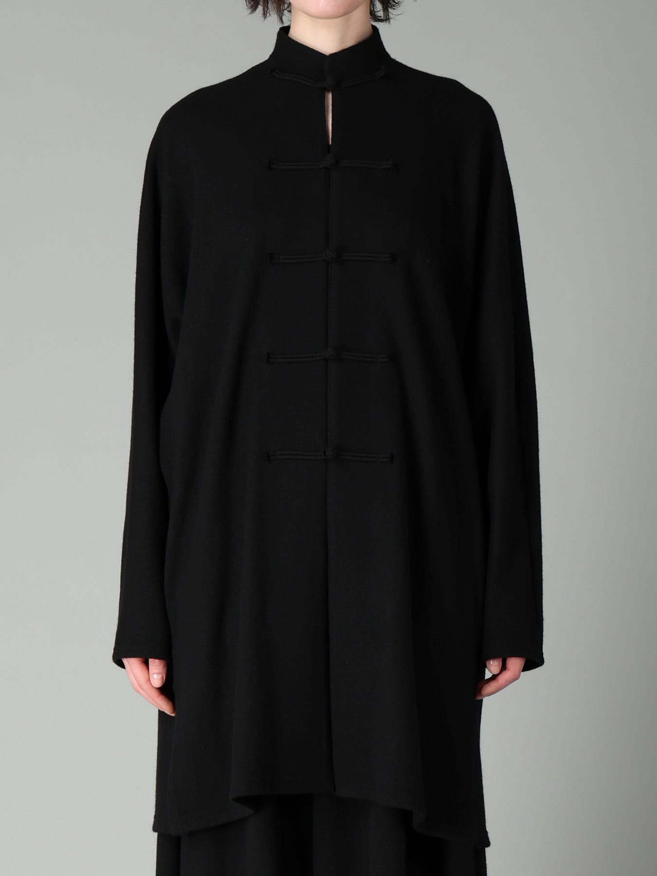 SOFT WOOLEN 1/14 SINGLE CHINESE BUTTON DRESS