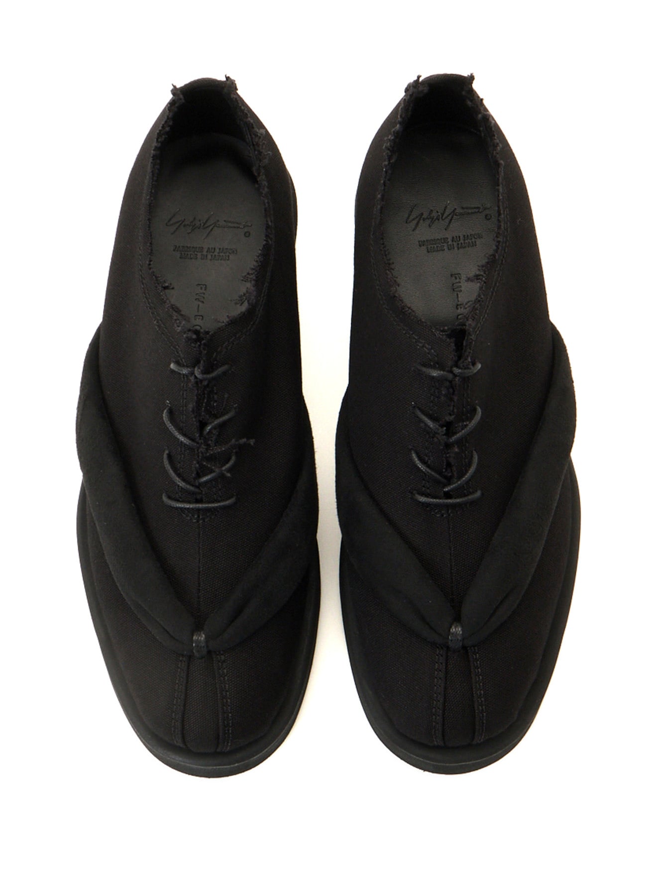 C/CANVAS PE LACE-UP GETA SHOES