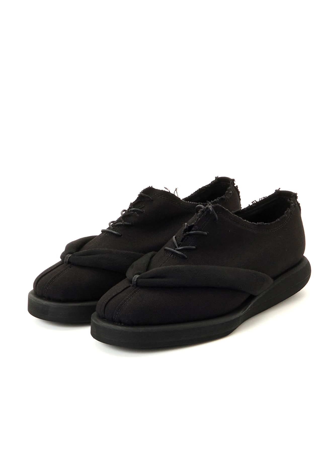 C/CANVAS PE LACE-UP GETA SHOES