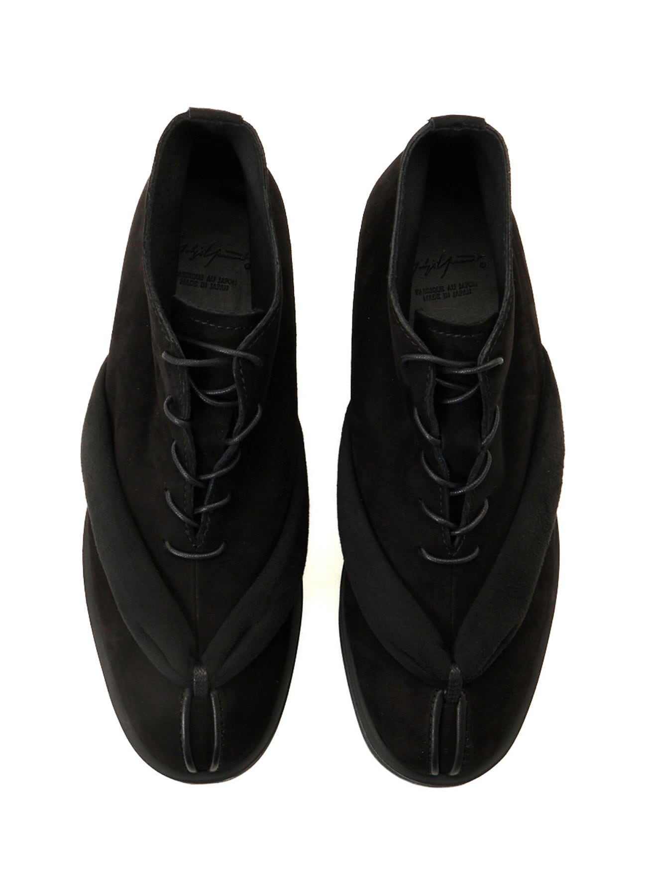 SHEEP SUEDE/PE LACE-UP GETA BOOTS
