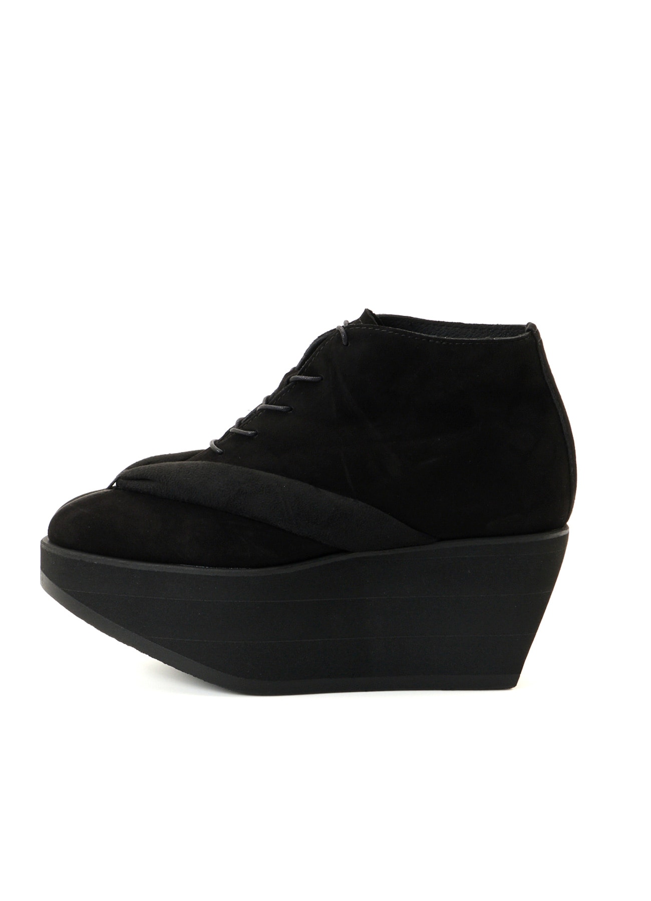 SHEEP SUEDE/PE LACE-UP GETA BOOTS