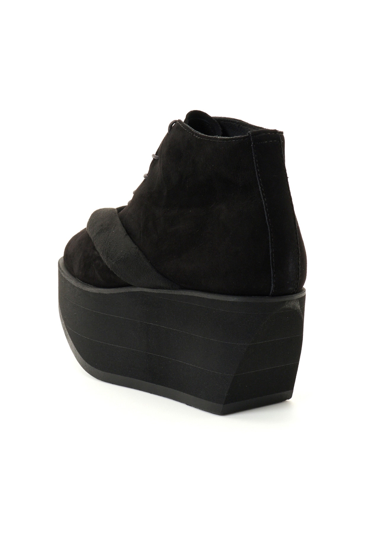 SHEEP SUEDE/PE LACE-UP GETA BOOTS
