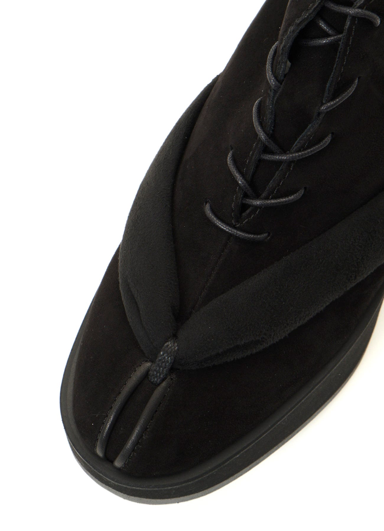 SHEEP SUEDE/PE LACE-UP GETA BOOTS