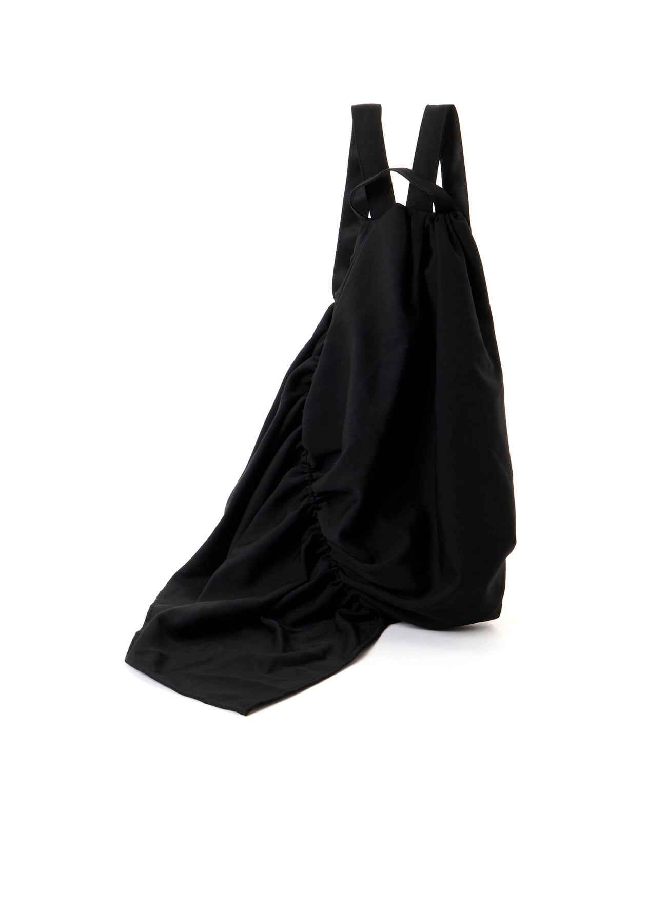WOOL GABARDINE/Ny SHIRRING BACKPACK
