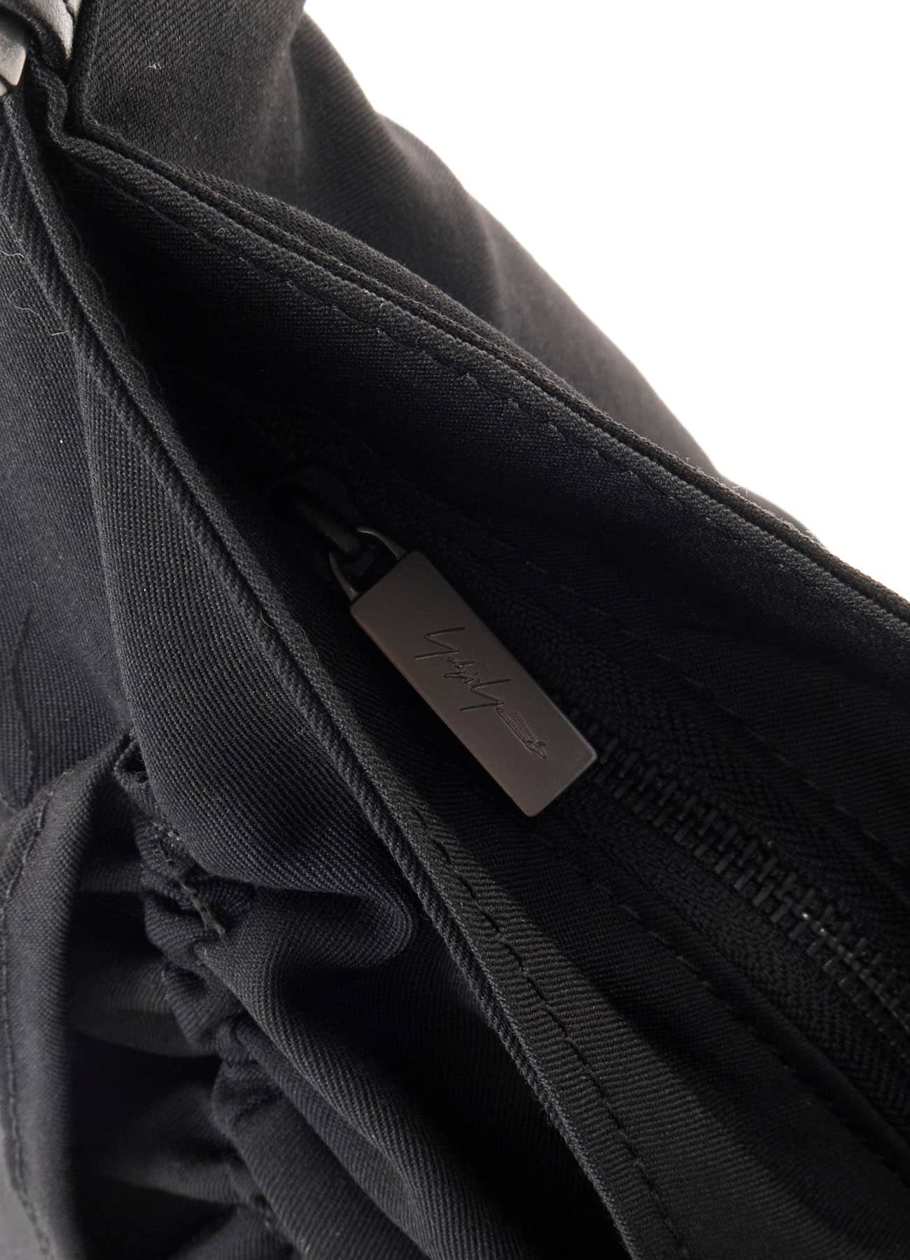 WOOL GABARDINE/Ny SHIRRING SHOULDER BAG