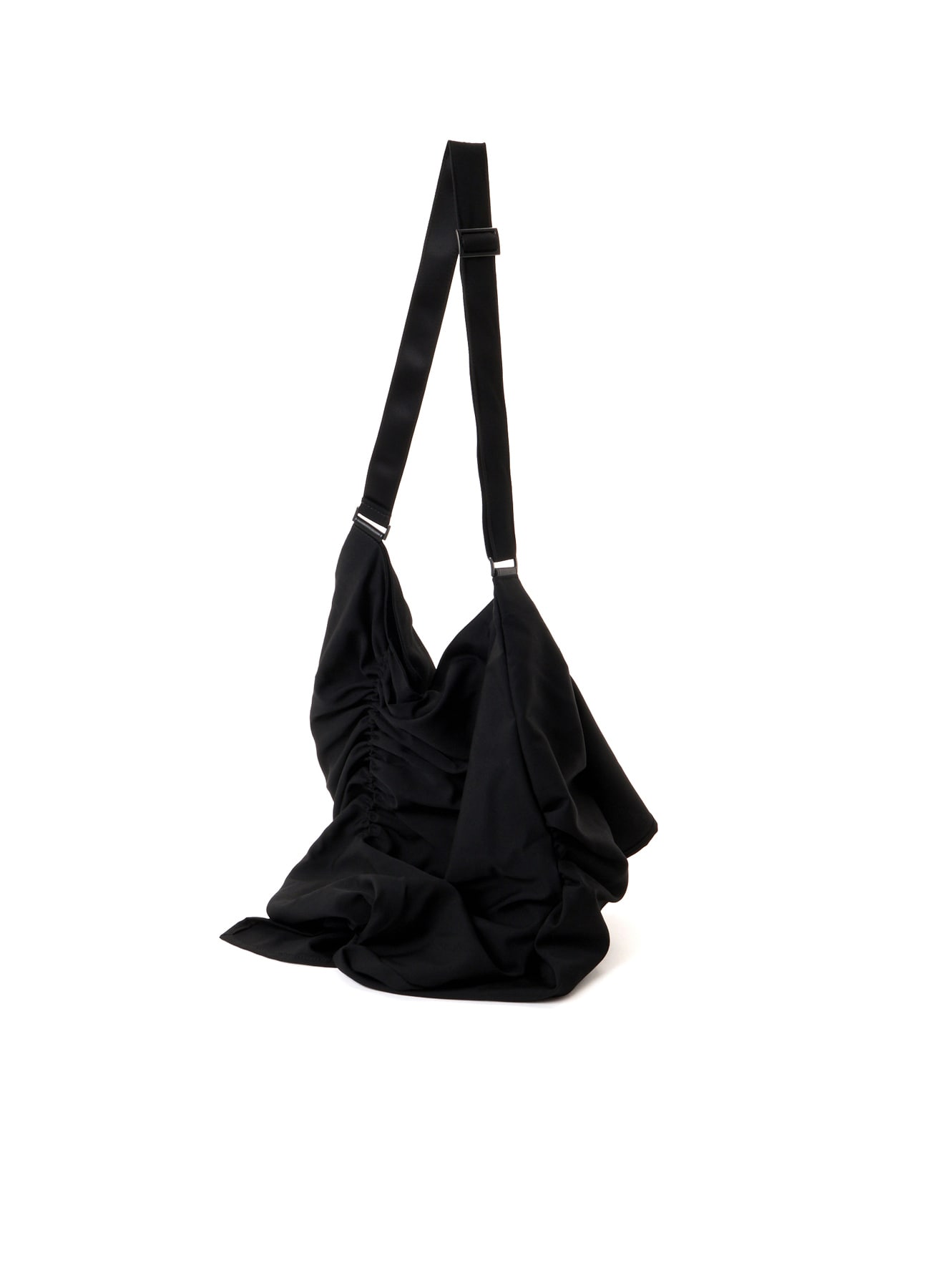 WOOL GABARDINE/Ny SHIRRING SHOULDER BAG