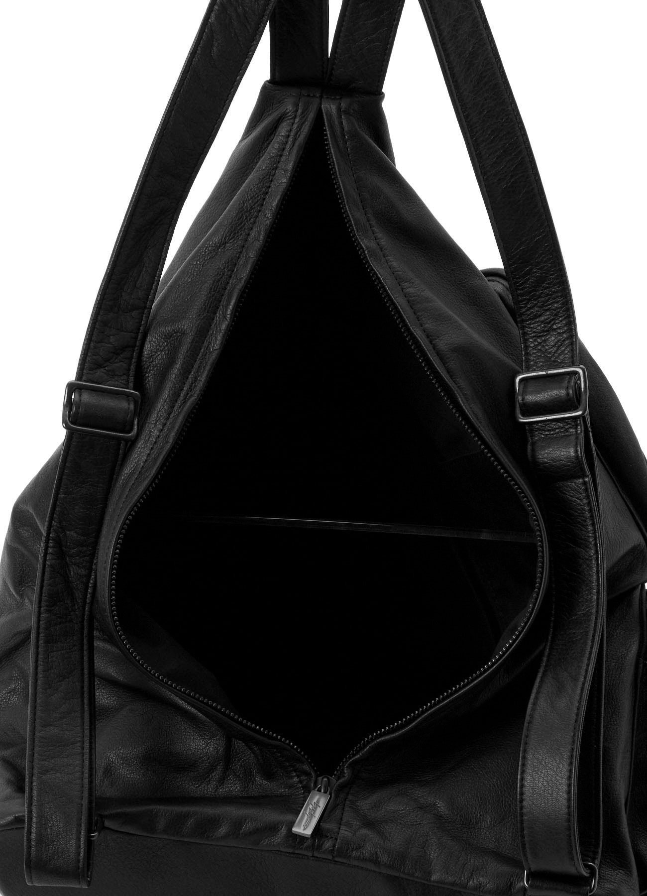 GARMENT LEATHER OUT POCKET BACKPACK