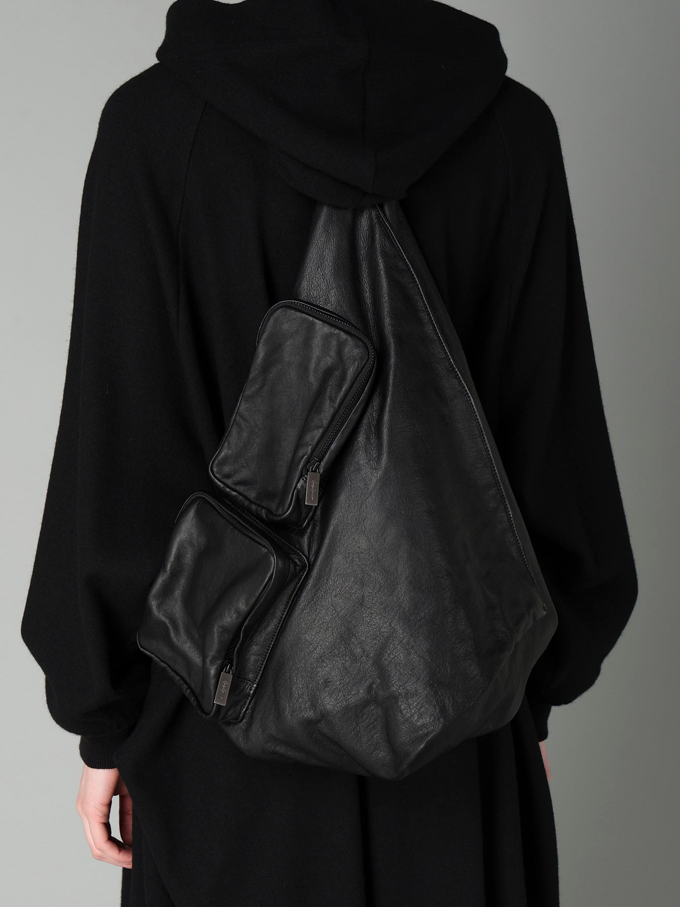 GARMENT LEATHER OUT POCKET BACKPACK
