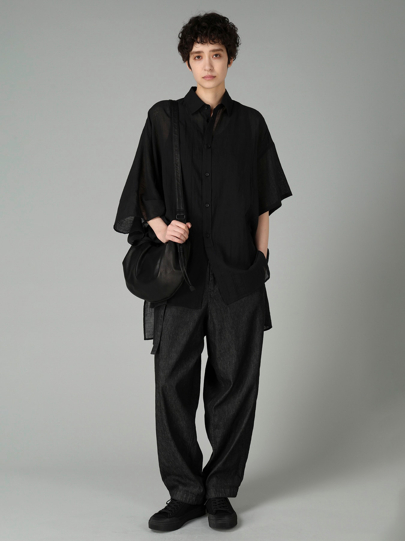 GARMENT LEATHER DUMPLING BAG S