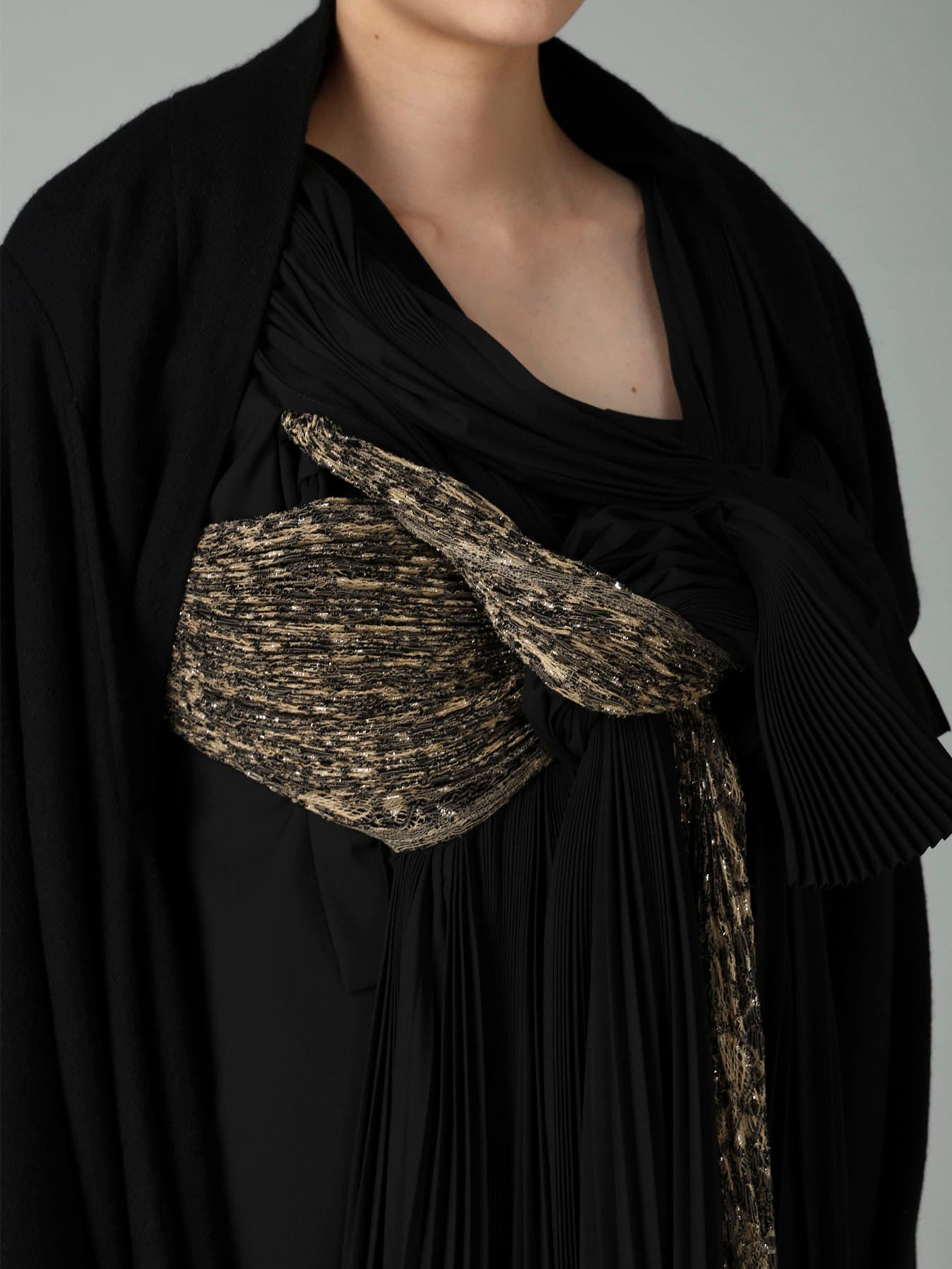 SOFT VIYELLA BELT P DRAPED JACKET