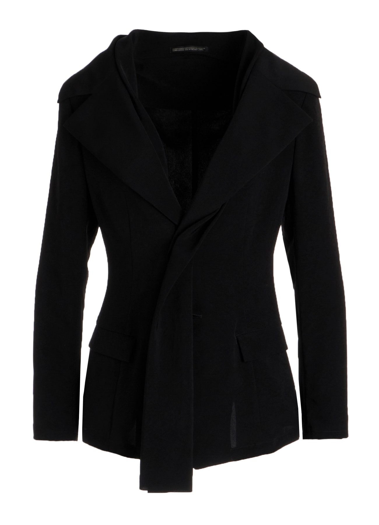Ta/Pe CREPE DE CHINE STOLE DETAIL SINGLE JACKET