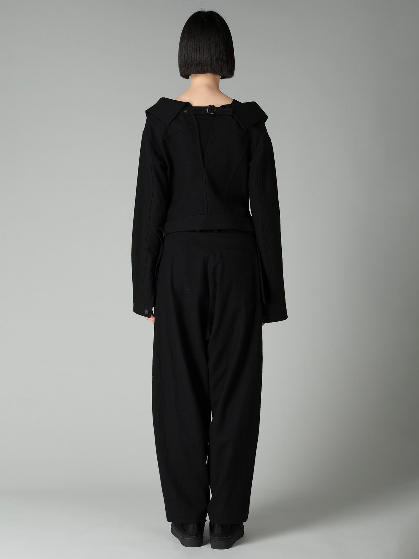 MILLED GABARDINE B OPEN BLOUSON