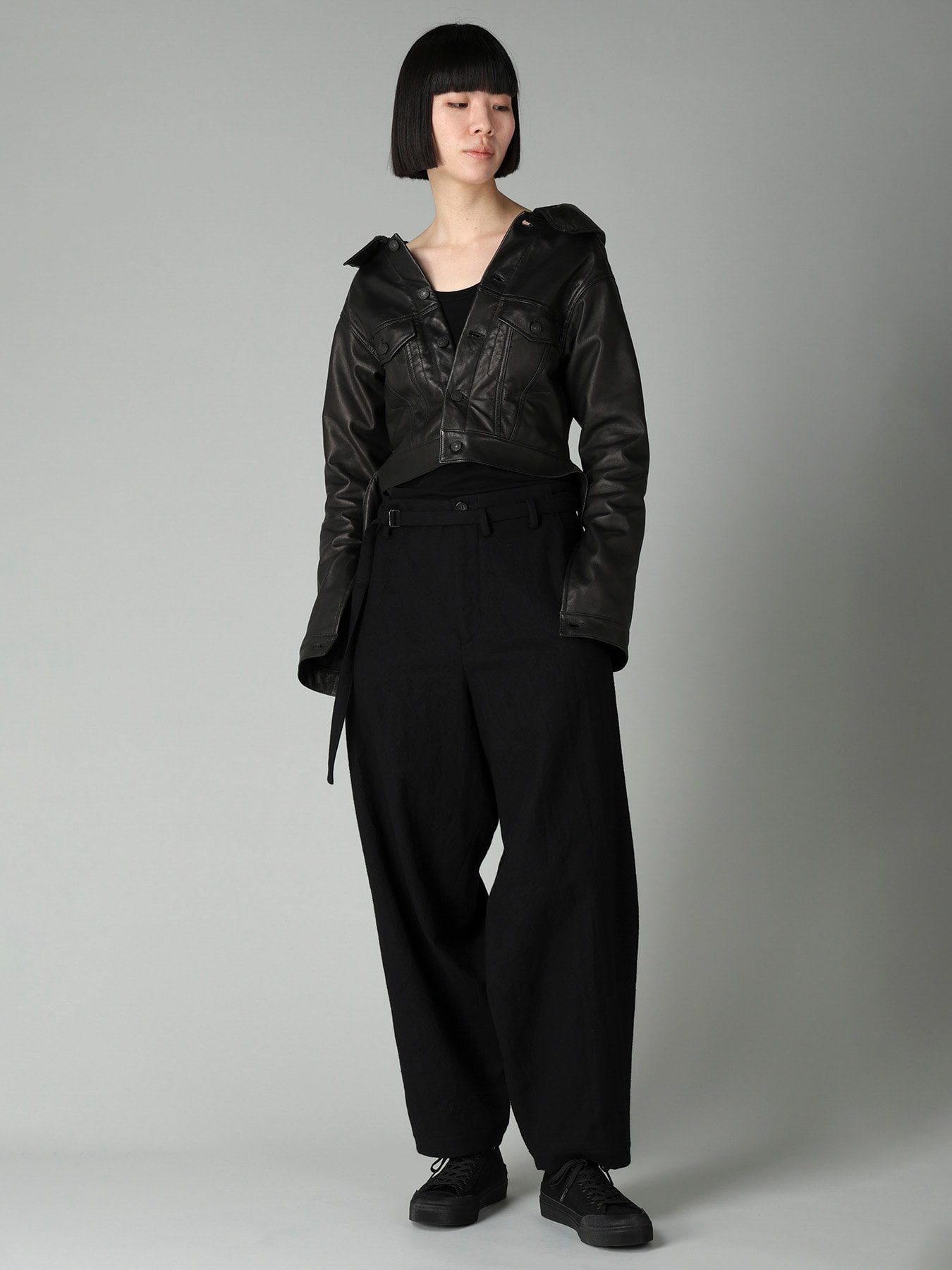 SHEEP LEATHER B OPEN BLOUSON
