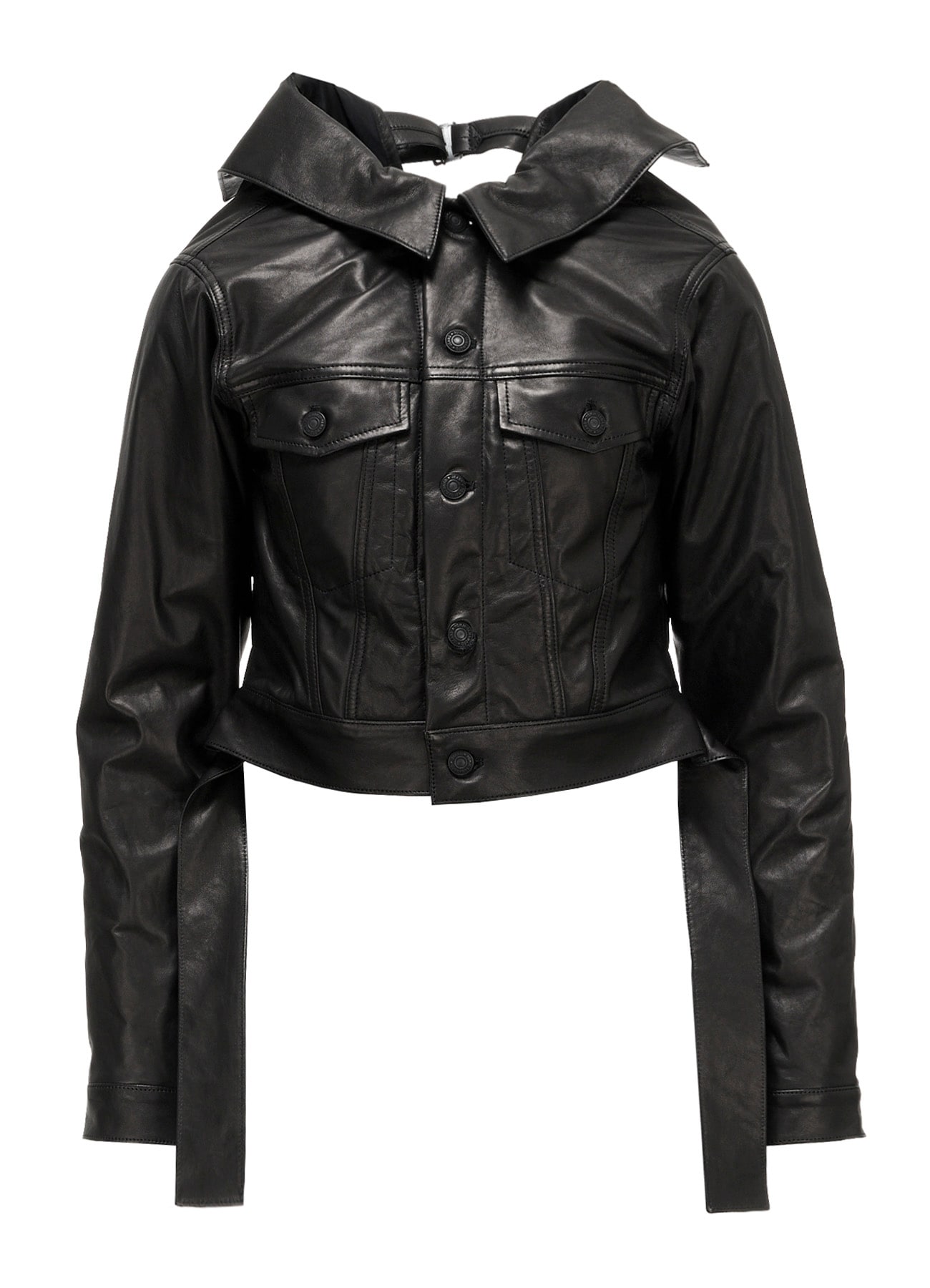 SHEEP LEATHER B OPEN BLOUSON