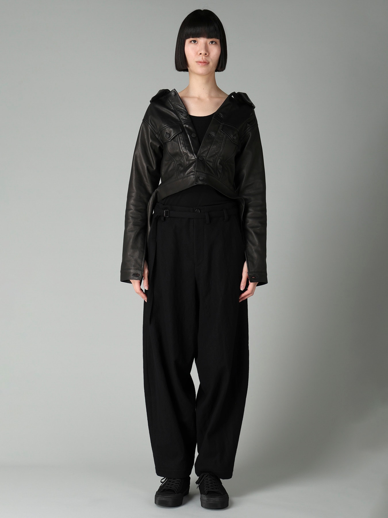 SHEEP LEATHER B OPEN BLOUSON