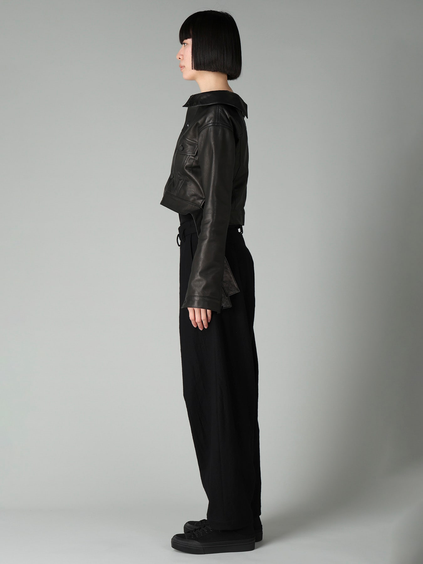 SHEEP LEATHER B OPEN BLOUSON