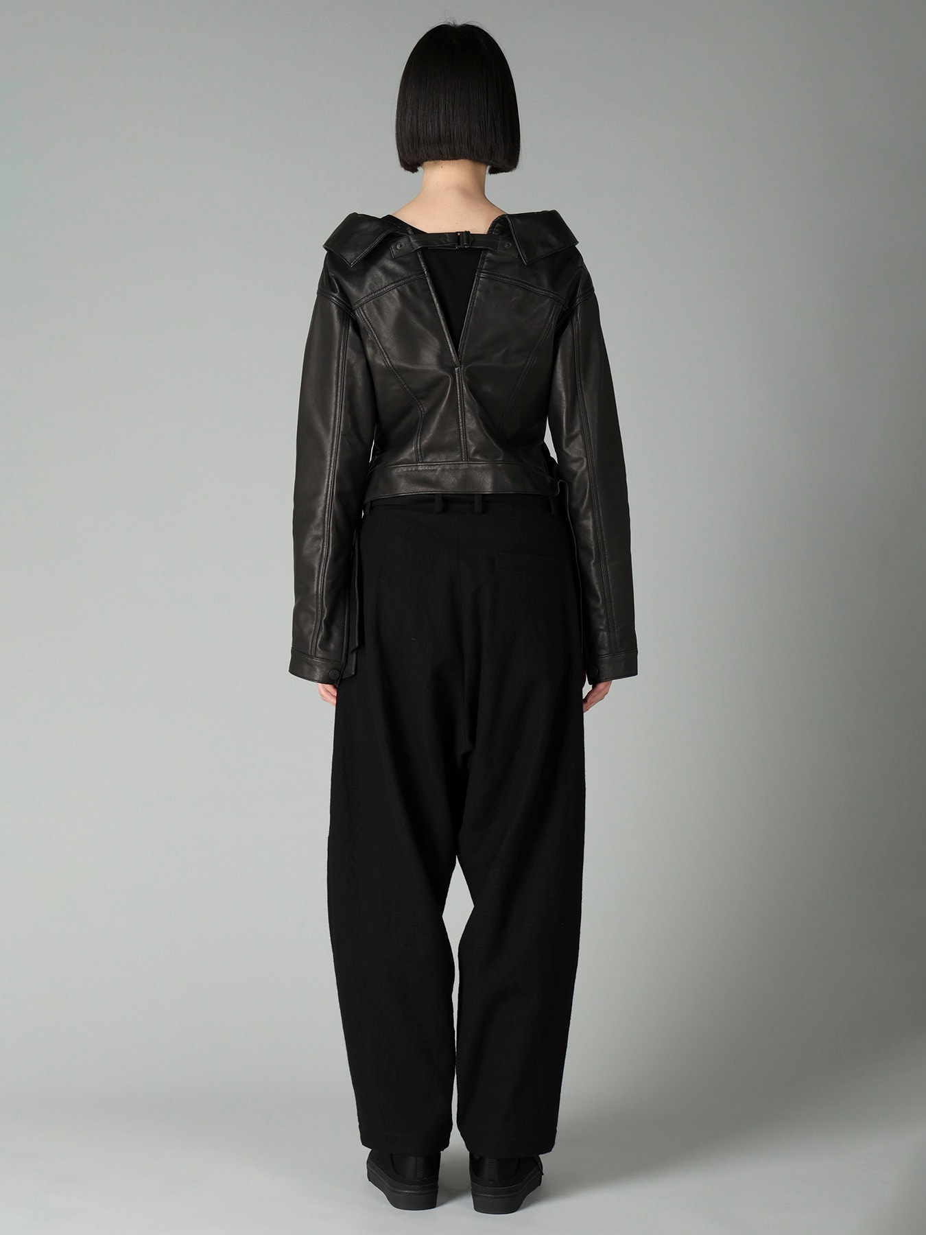 SHEEP LEATHER B OPEN BLOUSON