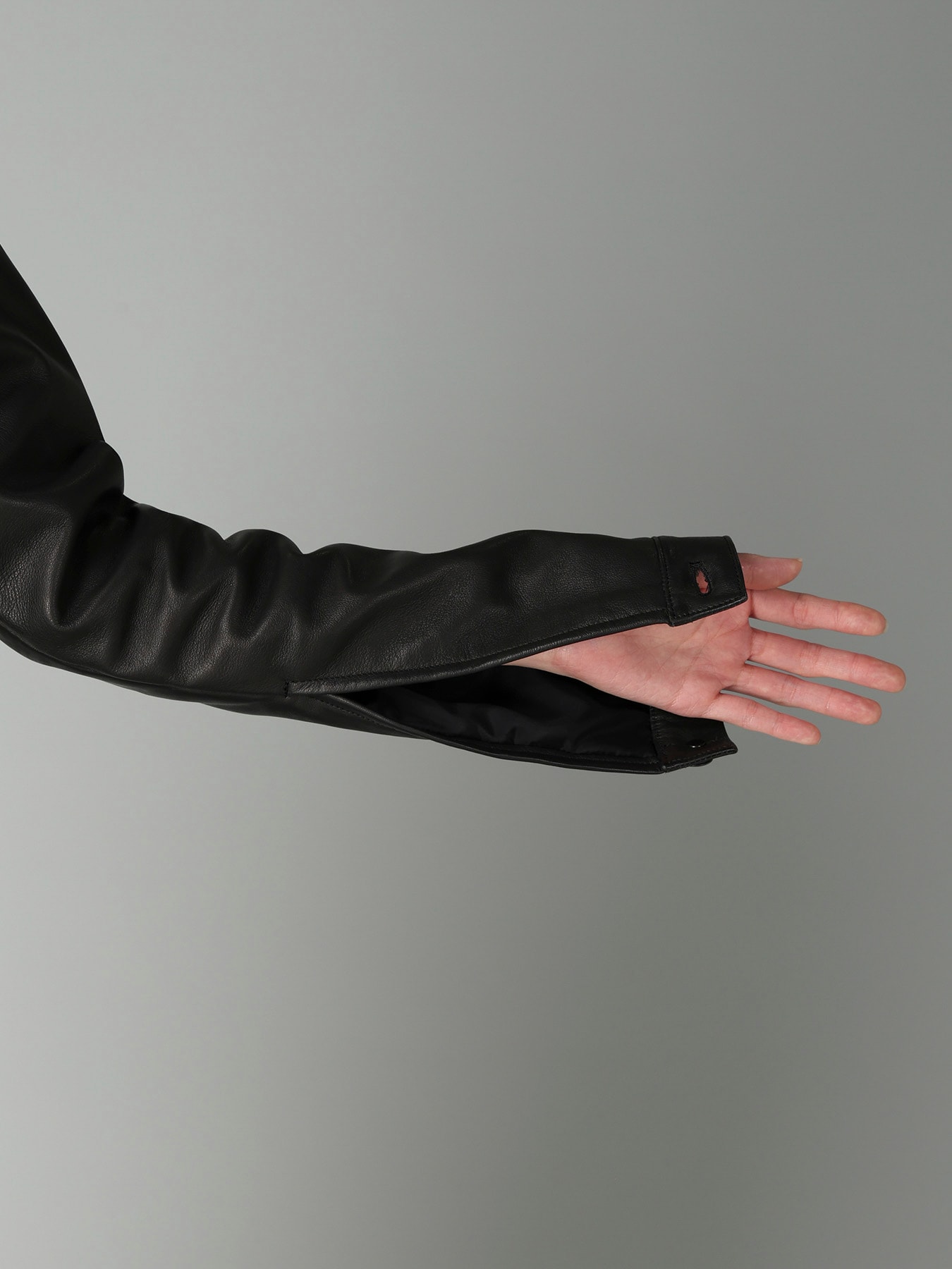 SHEEP LEATHER B OPEN BLOUSON