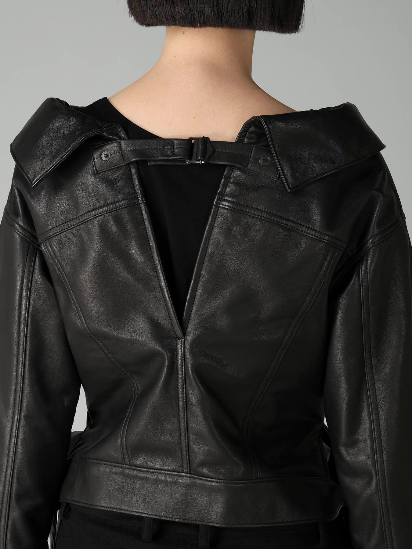 SHEEP LEATHER B OPEN BLOUSON