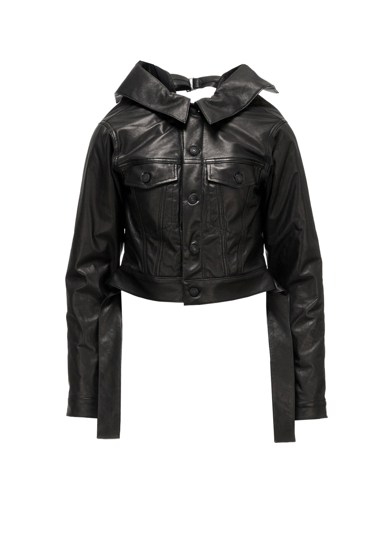 SHEEP LEATHER B OPEN BLOUSON