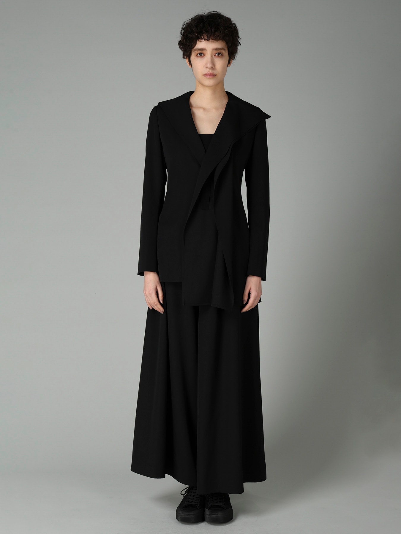 GABARDINE SAILOR COLLAR JACKET