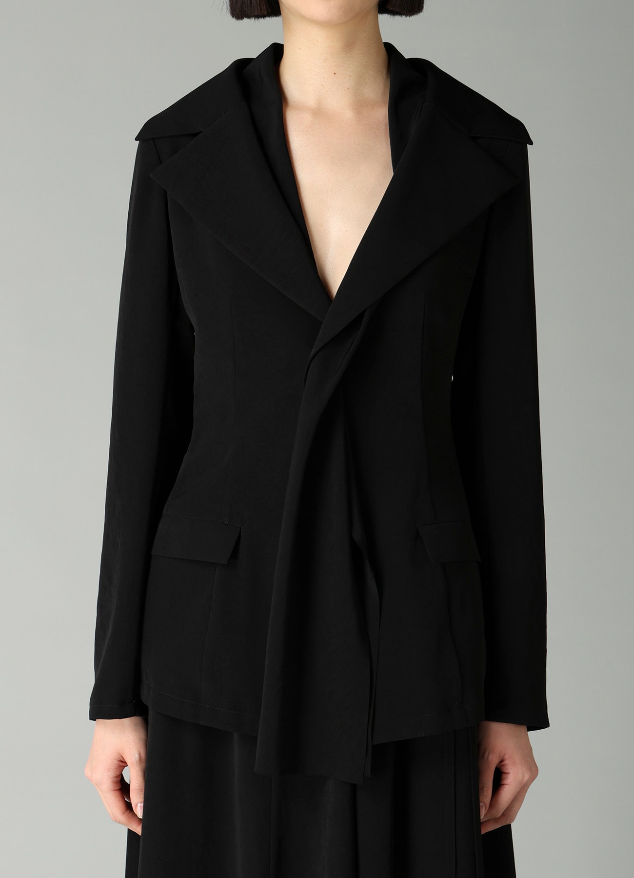 Ta/Pe CREPE DE CHINE SAILOR COLLAR JACKET