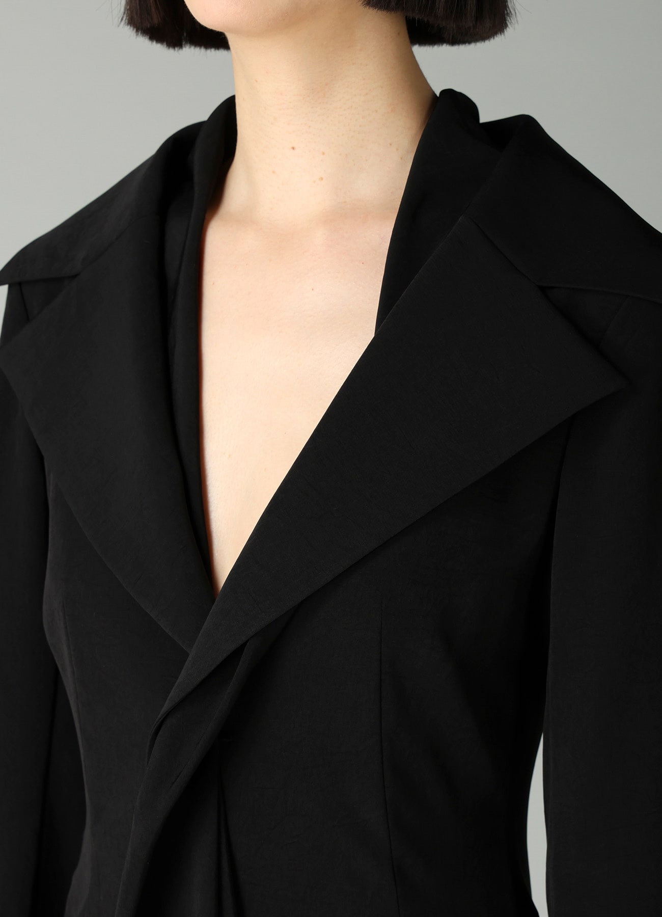 Ta/Pe CREPE DE CHINE SAILOR COLLAR JACKET