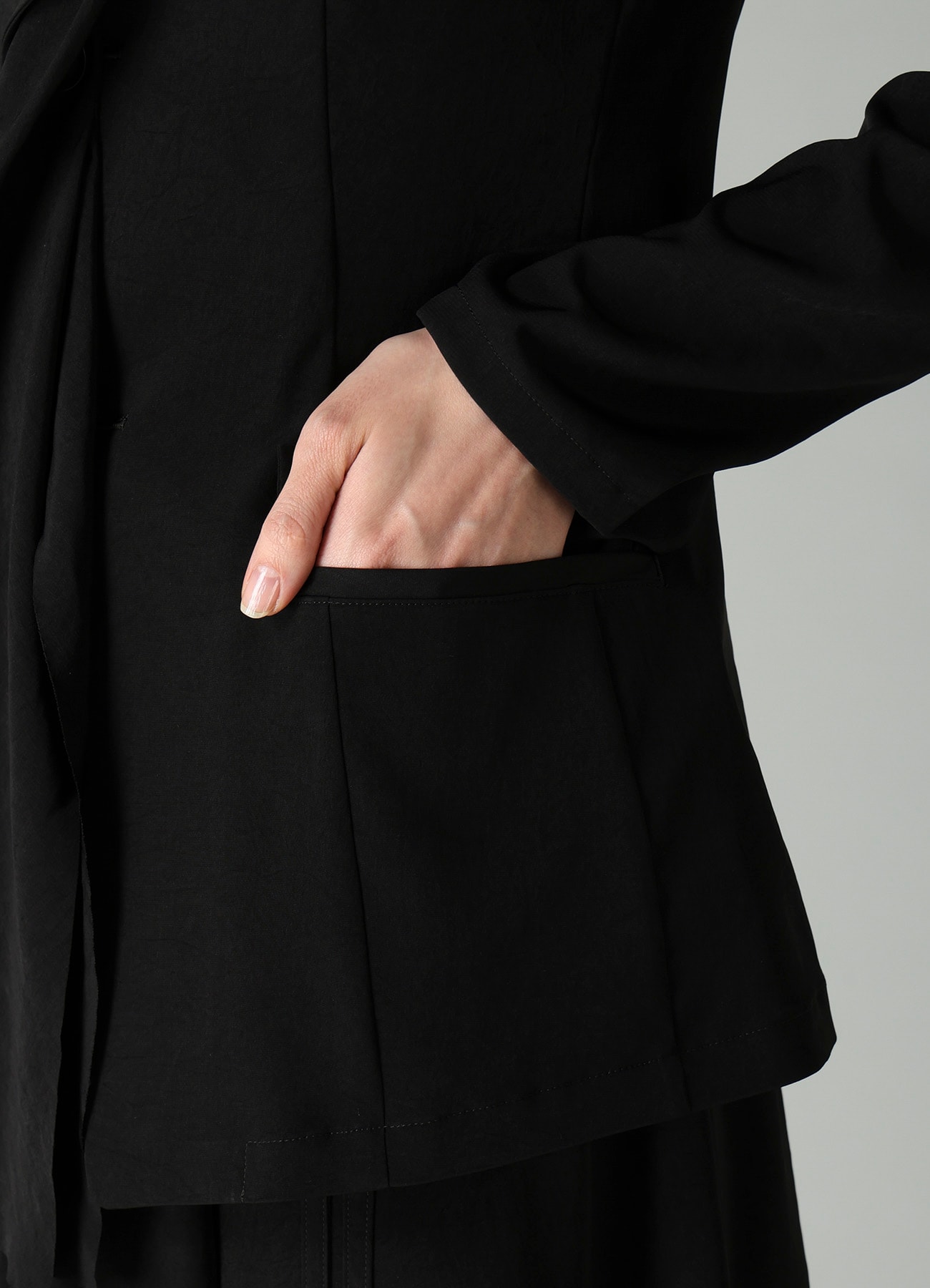 Ta/Pe CREPE DE CHINE SAILOR COLLAR JACKET