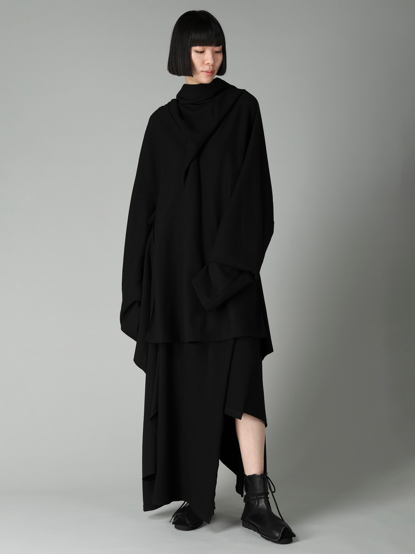 SOFT WOOLEN 1/14 SINGLE BACKSIDE KNOT D JACKET
