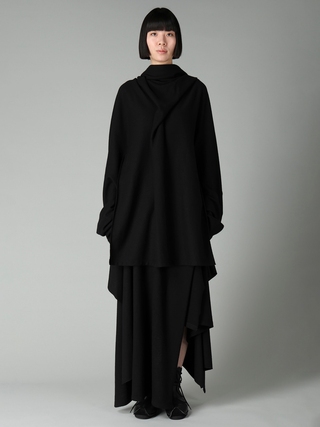 SOFT WOOLEN 1/14 SINGLE BACKSIDE KNOT D JACKET
