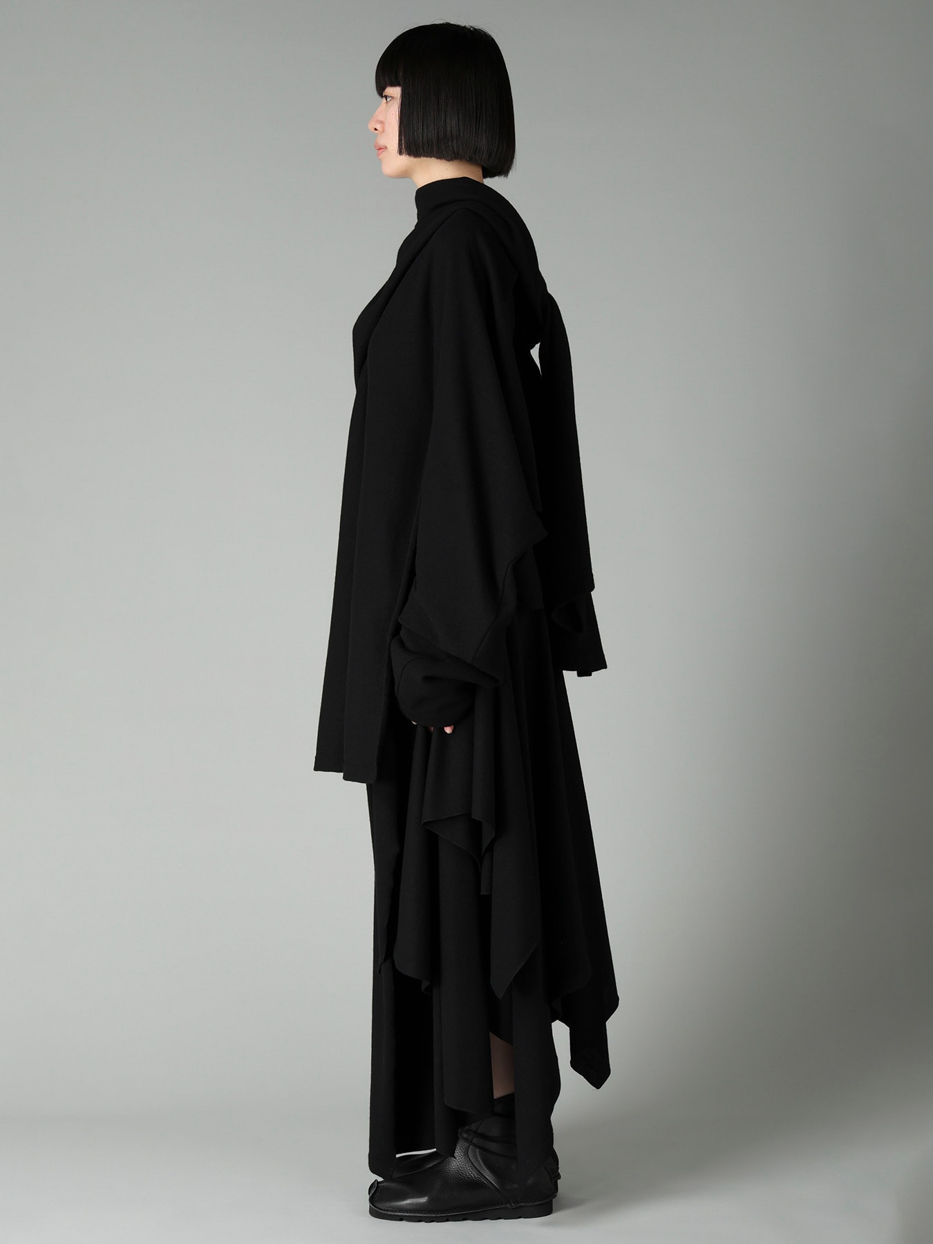 SOFT WOOLEN 1/14 SINGLE BACKSIDE KNOT D JACKET