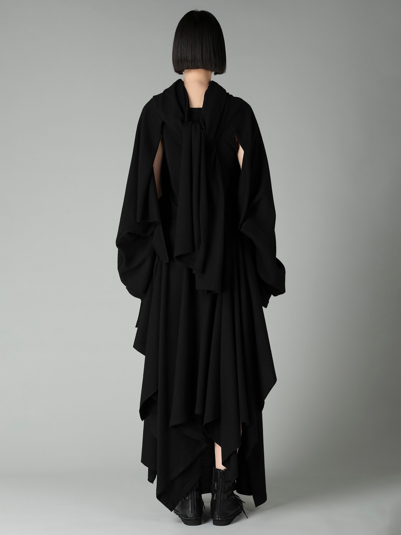 SOFT WOOLEN 1/14 SINGLE BACKSIDE KNOT D JACKET