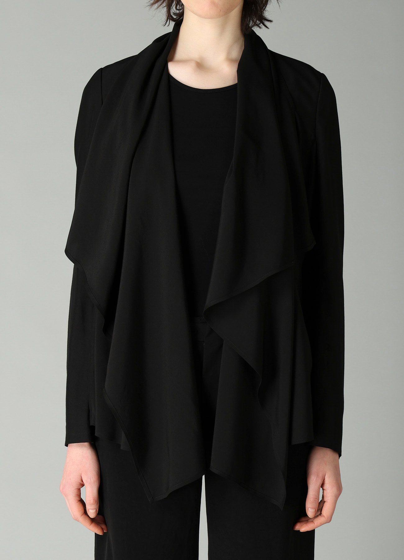 Ry/Si VOILE FRONT DRAPED DETAIL JACKET