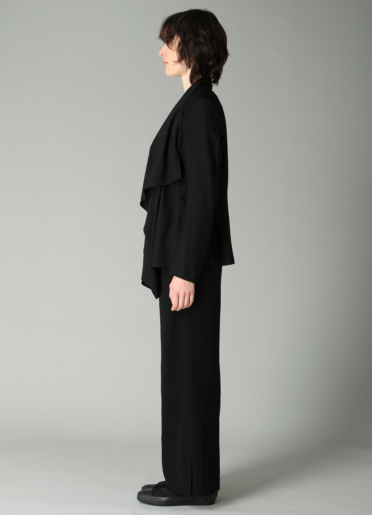 Ry/Si VOILE FRONT DRAPED DETAIL JACKET