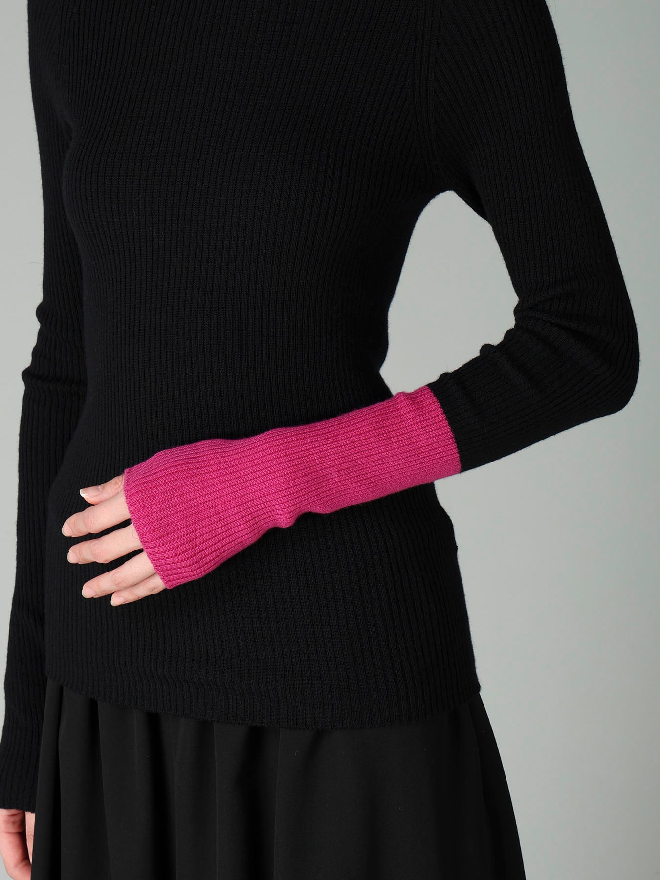 12G1P 2x1 COLOR COMBI RIB COLOR COMBI HIGHNECK PO