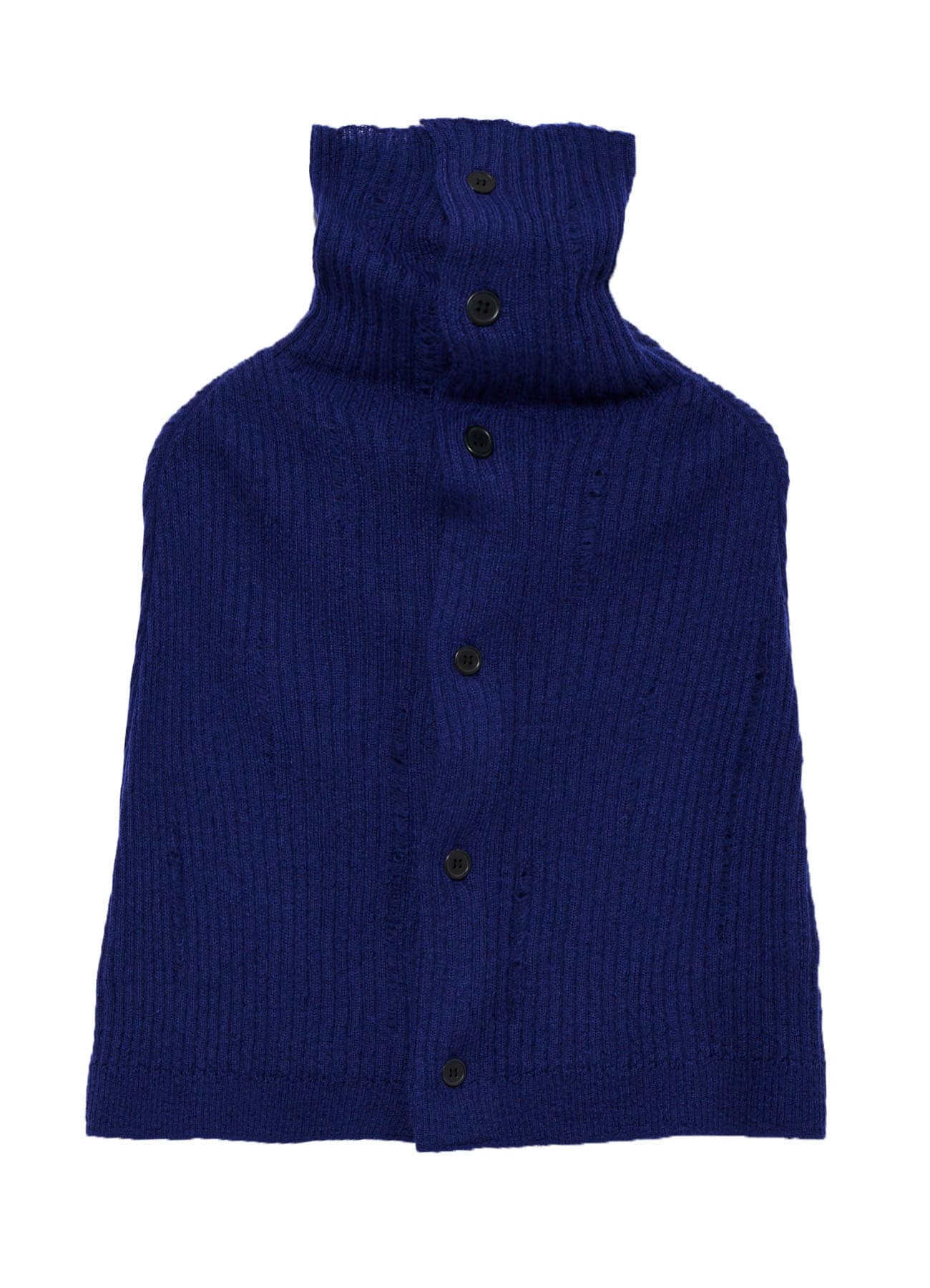 RIB KNIT CAPE