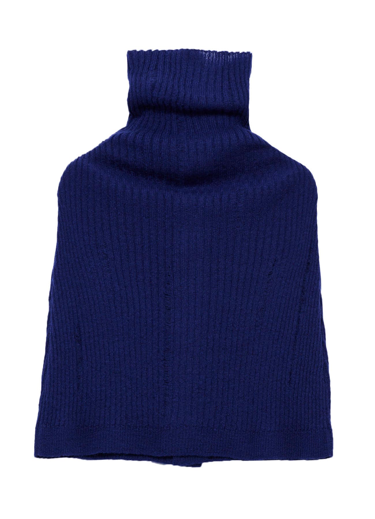 RIB KNIT CAPE