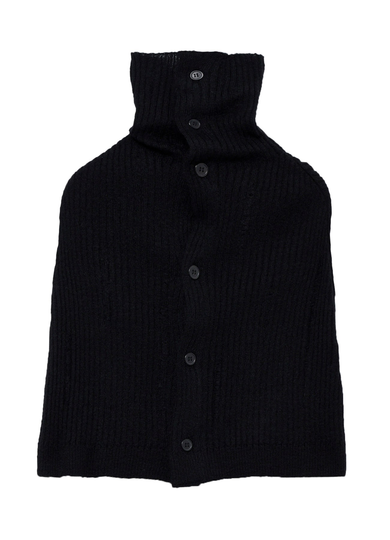 RIB KNIT CAPE