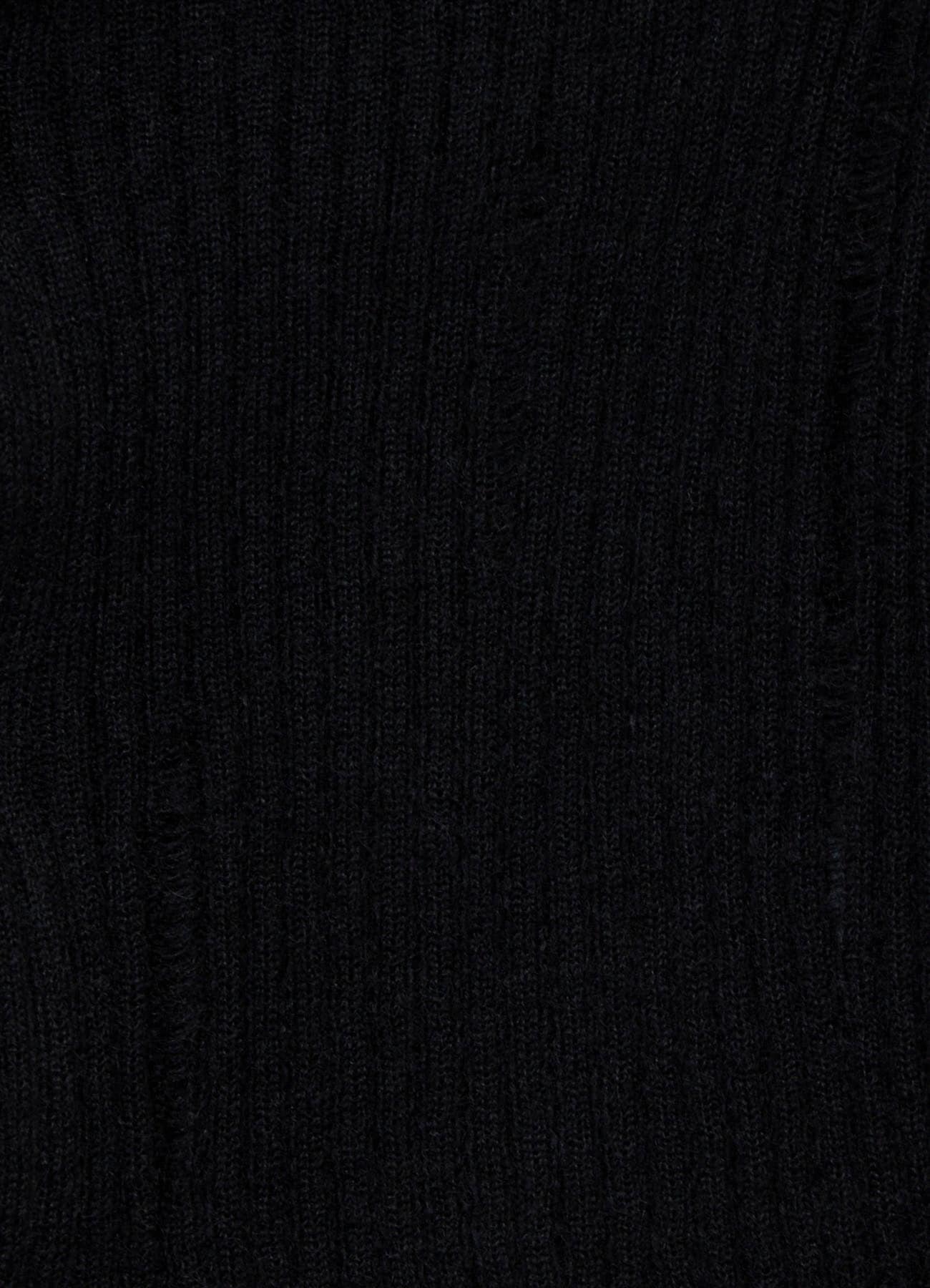 RIB KNIT CAPE