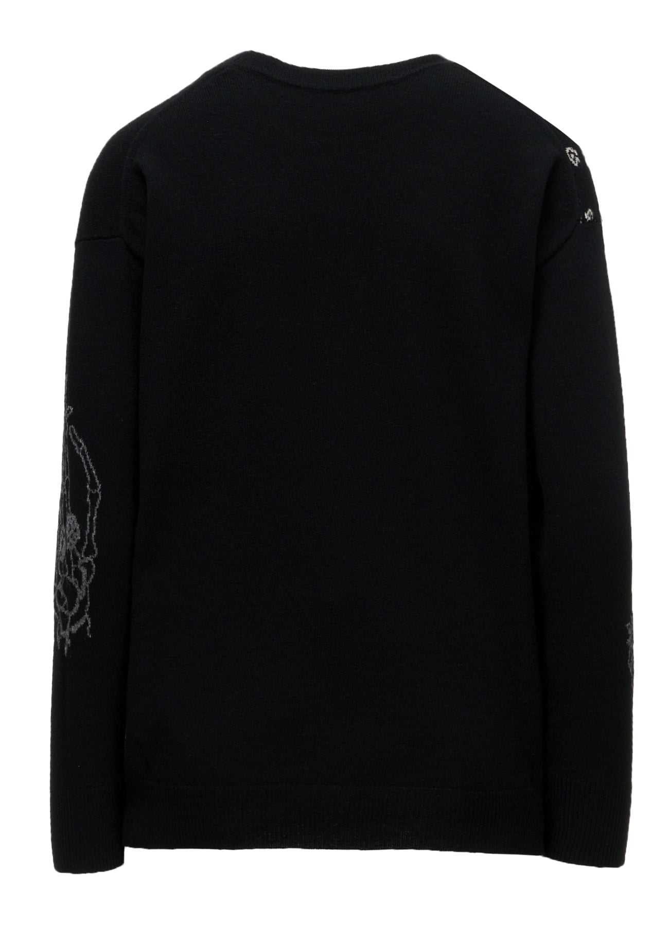 LANA BILZERIAN INTARSIA+JQ ROUND NECK PULLOVER