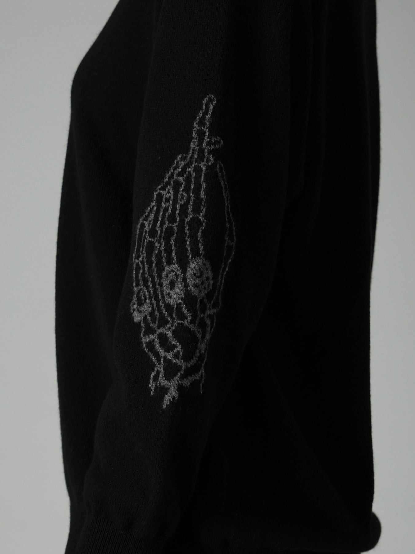 LANA BILZERIAN INTARSIA+JQ ROUND NECK PULLOVER