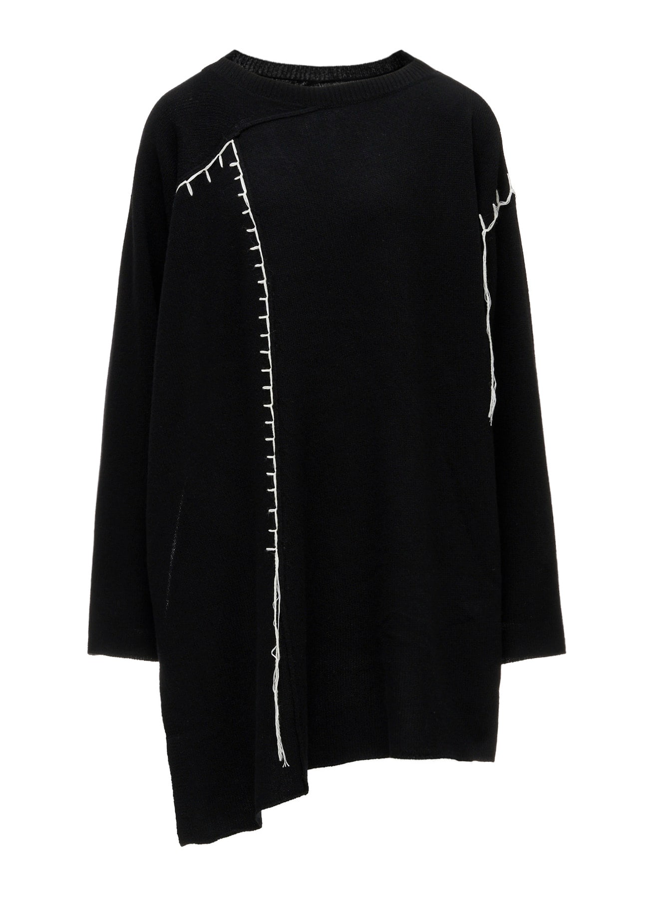 RIB EBROIDERY PULLOVER