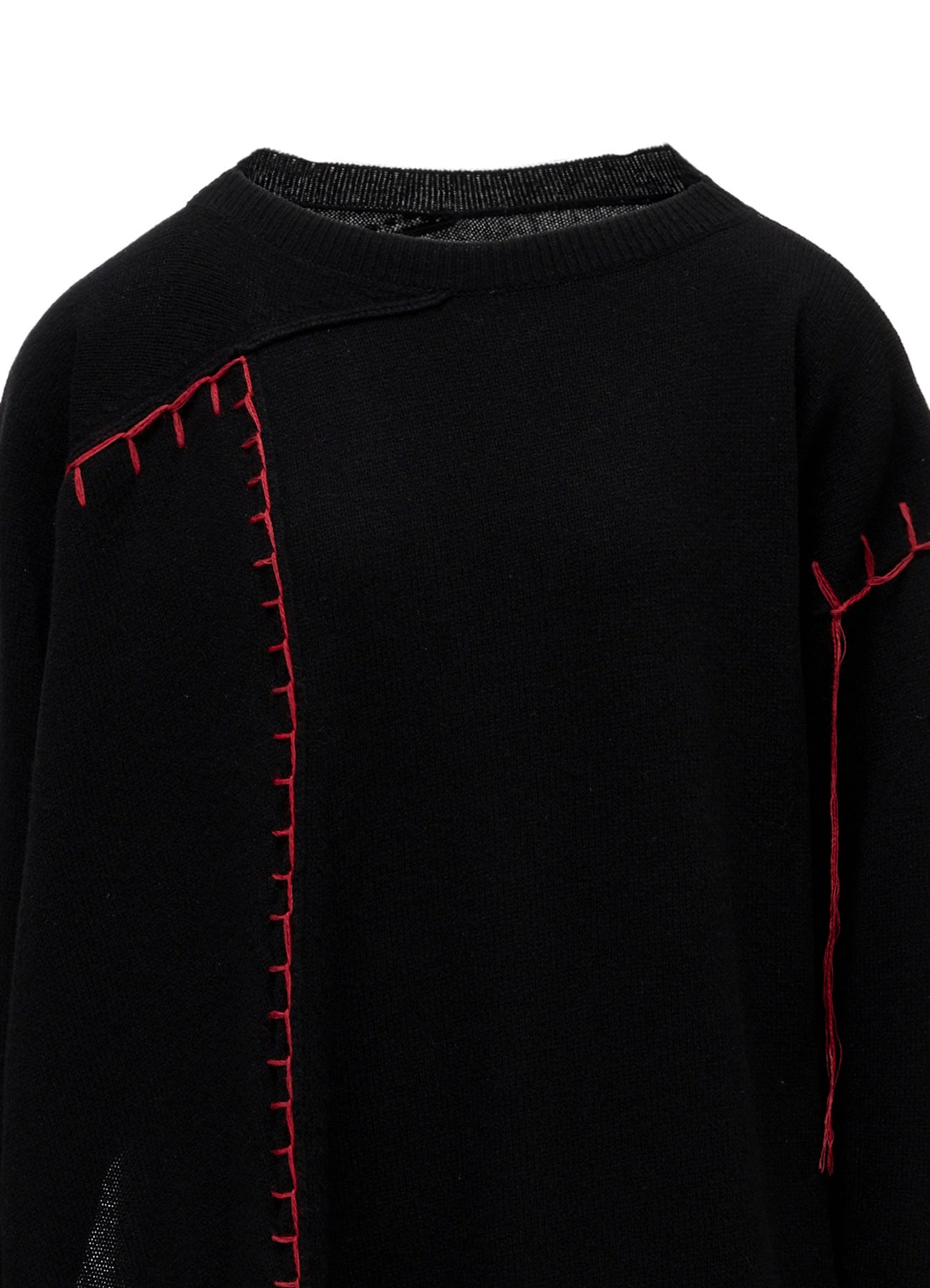 RIB EBROIDERY PULLOVER