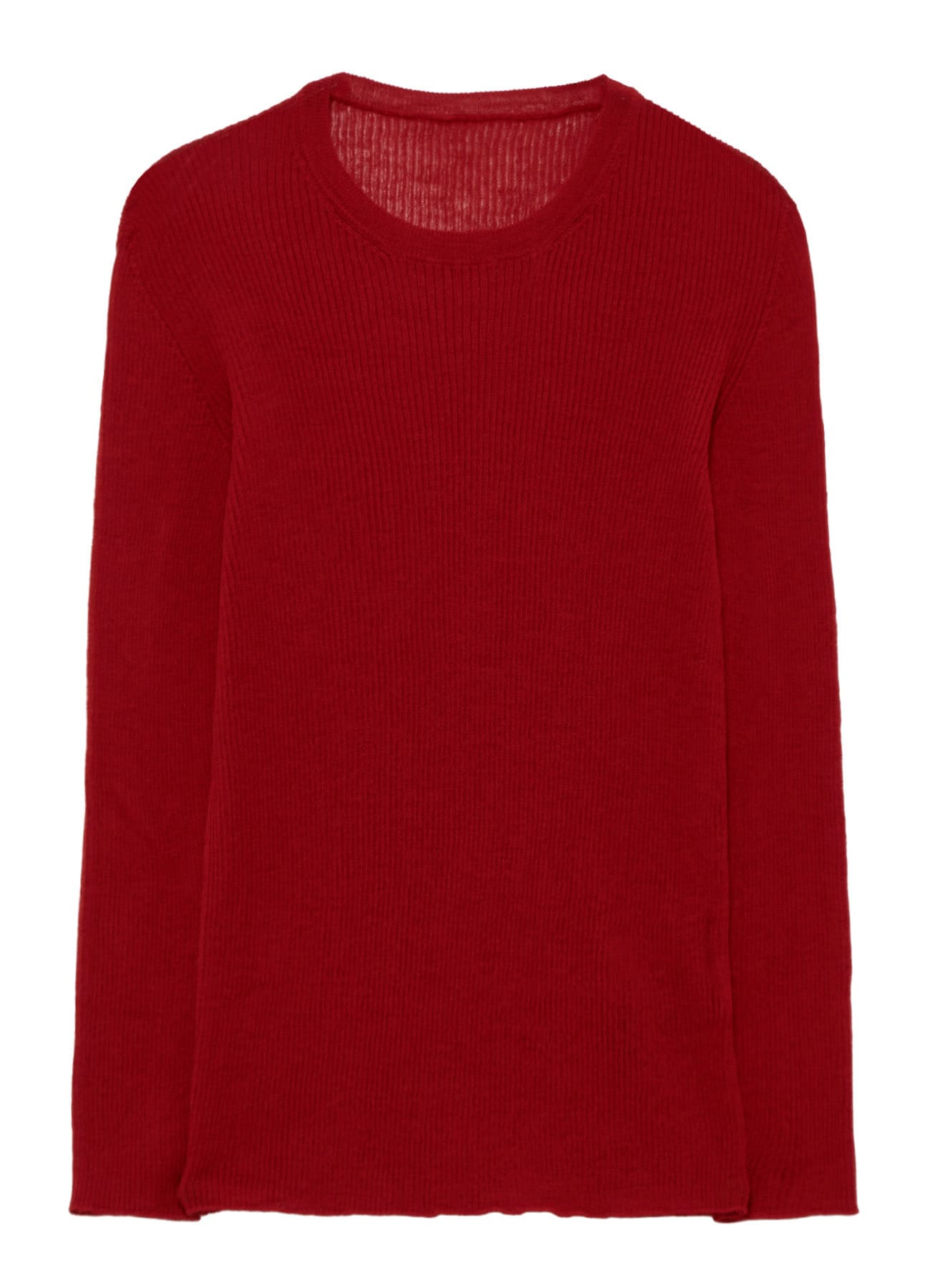 RIB ROUND NECK PULLOVER