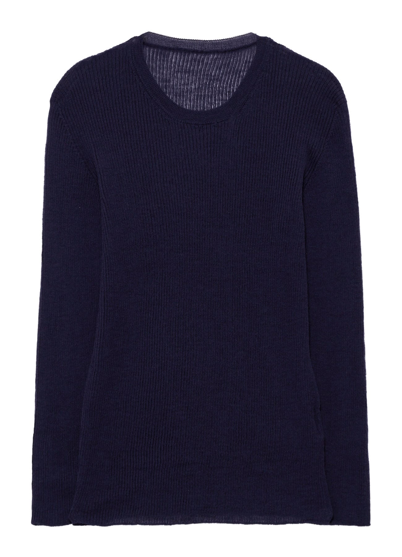 RIB ROUND NECK PULLOVER